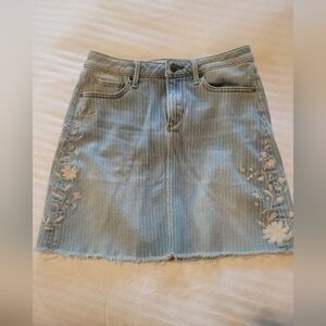 Driftwood pinstripe Denim Saydi skirt size 26